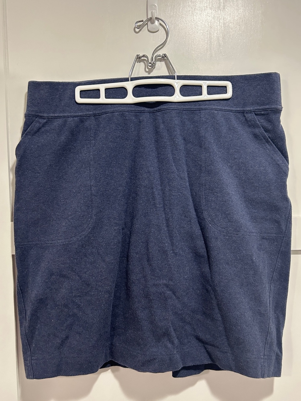 Duluth Trading Navy Blue Skort Skirt Pull On Large